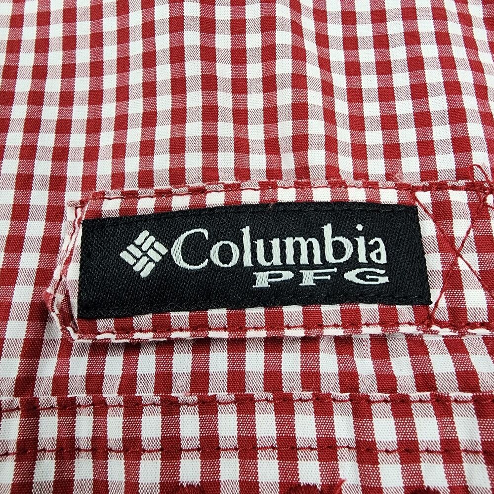 South Carolina Gamecocks Shirt Men XXL Gingham Check Columbia PFG Super Bonehead - Picture 12 of 16